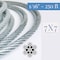 Laureola Industries 1/16" Galvanized Steel Aircraft Wire Rope 7x7 Type, 250 Ft ZAG116GAL-250 - alternate 2